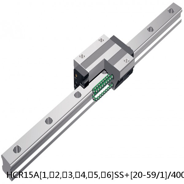 HCR15A[1,​2,​3,​4,​5,​6]SS+[20-59/1]/400R THK Curved Linear Guide Shaft Set Model HCR