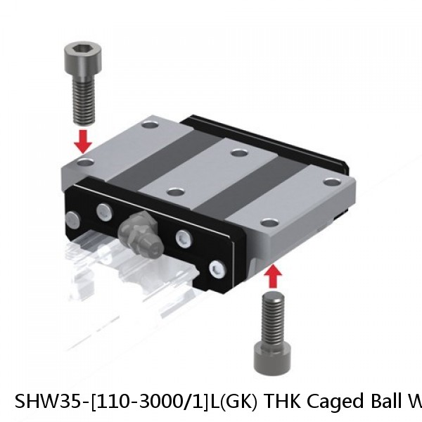 SHW35-[110-3000/1]L(GK) THK Caged Ball Wide Rail Linear Guide (Rail Only) Interchangeable SHW Series