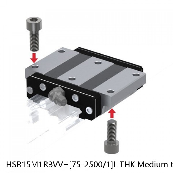 HSR15M1R3VV+[75-2500/1]L THK Medium to Low Vacuum Linear Guide Accuracy and Preload Selectable HSR-M1VV Series